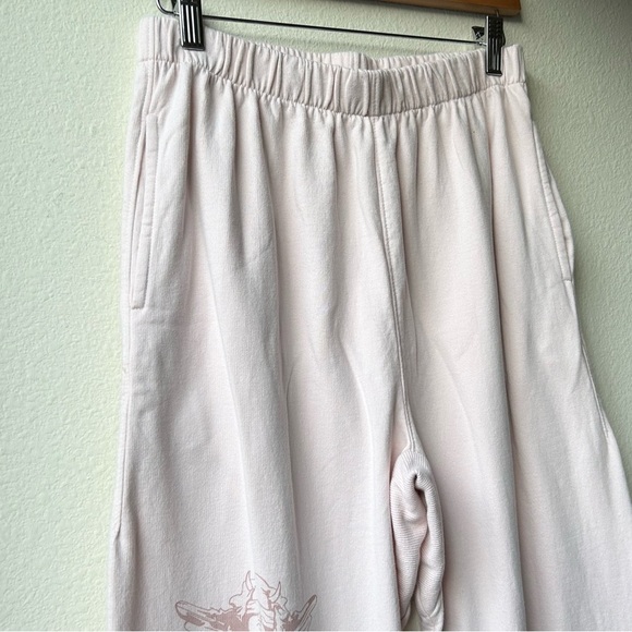 BOYS LIE BUBBLEGUM Pink Cream REVOLVE BROKEN RECORD V2 Jogger SWEATPANTS Sz S - Picture 6 of 16